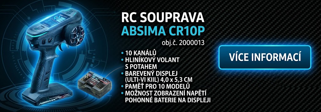 Desetikanálová RC souprava Absima CR10P 2,4GHz