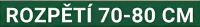 Rozpětí 70-80cm