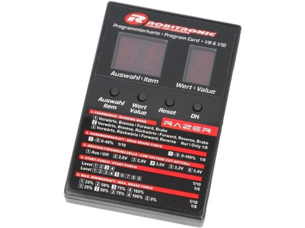 Robitronic programovací karta regulátorů Razer (1)