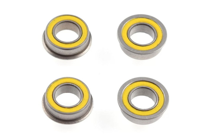 Ultra kuličkové ložiska 5x9x3mm s límcem, 4 ks.