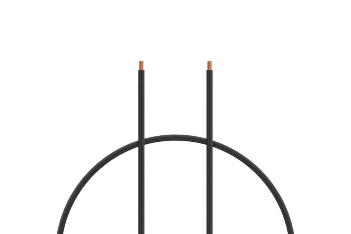 Kabel silikon 1.0mm2 1m (černý)