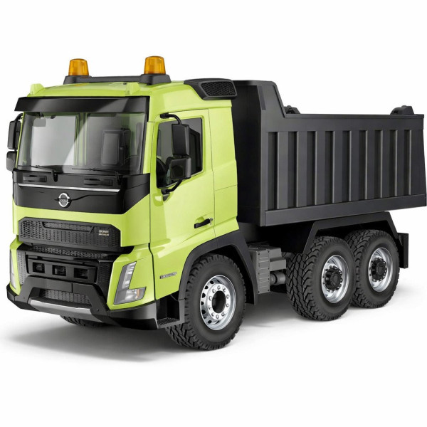 DOUBLE E, RC sklápěč Volvo, RTR, zelená, 1:20, s osvětlením a otevíracími dveřmi 2,4 GHz (E505003)