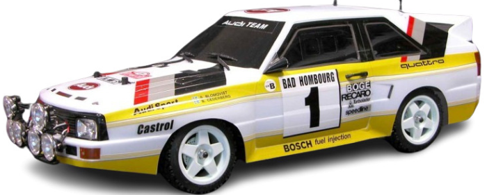 Rally Legends Audi Quattro Sport 1985, 1:10, 4WD, 2.4GHz RTR sada (10)
