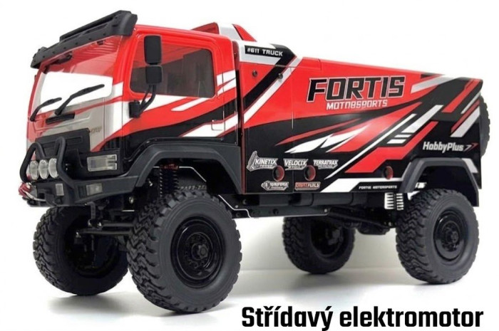 RC auto Hobby Plus / Absima DKR-4 Fortis Rally Truck 1:18 4WD Brushless RTR - červená (11)
