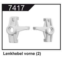 (4)Součást předních těhlic (2 ks.) pro Z06 Evolution, 3120 DF Models / 144001 WL Toys (7417)