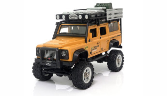 RC auto AMEWI D90X28 METALL Crawler 4WD 1:28 žlutá