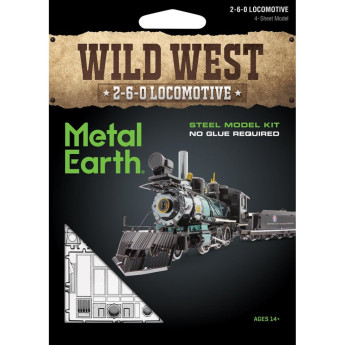 Luxusní ocelová stavebnice Wild West 2-6-0 Lokomotiva