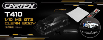 CARTEN M3 GT2 1/10 TC 190mm čirá lexanová karosserie