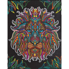 Colorvelvet Sametový obrázek Lev 47x35cm