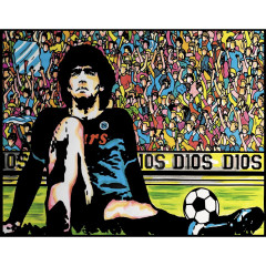 Colorvelvet Sametový obrázek Fotbalista 21x29,7cm