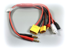 Univerzální nabíjecí kabel s banánky - T-Dean, XT60, XT90, Tamiya, JR