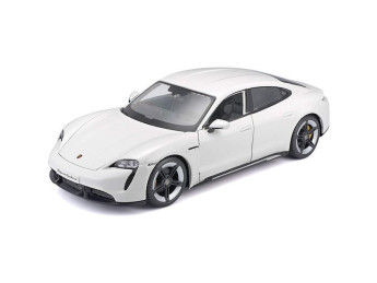 Bburago Porsche Taycan Turbo S 2019 Carrara 1:24 bílá
