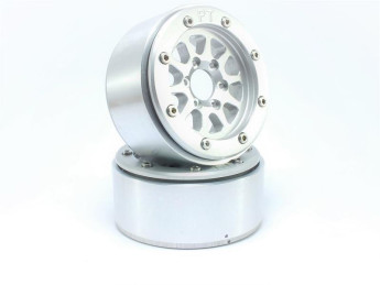 Kovové Beadlock CNC disky Absima Metsafil 1.9 Gear Silver/Silver, 2ks
