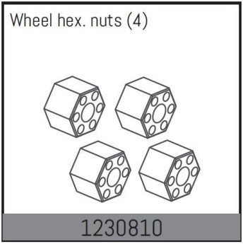 1230810 - Wheel Hex Hubs 12mm (4)