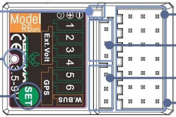 Přijímač Absima R6GPS 2,4GHz