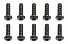 M3x10mm šroub s imbusouvou půlkulatou hlavou, 10ks.