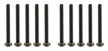 M2,5x25mm šroub s imbusouvou půlkulatou hlavou, 10ks.