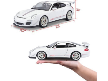 Bburago Plus Porsche 911 GT3 RS 4.0 1:18 bílá