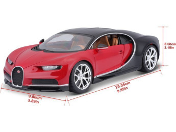 Bburago Plus Bugatti Chiron 1:18 modrá