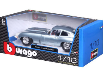 Bburago Jaguar E-type Coupe 1:18 modrá