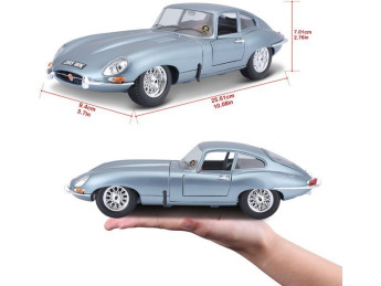 Bburago Jaguar E-type Coupe 1:18 modrá