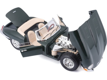 Bburago Jaguar E-type Cabriolet 1:18 zelená