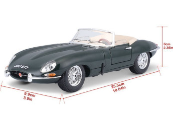 Bburago Jaguar E-type Cabriolet 1:18 zelená