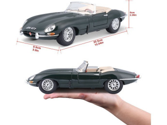 Bburago Jaguar E-type Cabriolet 1:18 zelená