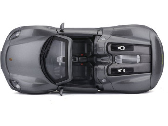 Bburago Plus Porsche 918 Spyder 1:24 stříbrná