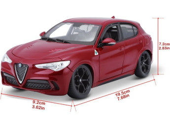 Bburago Alfa Romeo Stelvio 1:24 červená