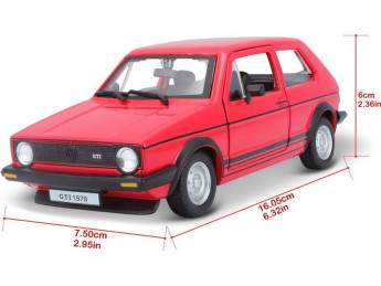 Bburago Volkswagen Golf MK1 GTI 1:24 červená