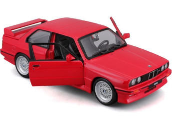 Bburago BMW 3 Series M3 1988 1:24 červená