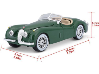 Bburago Jaguar XK 120 Roadster 1951 1:24 zelená