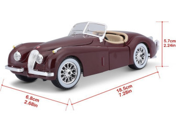 Bburago Jaguar XK 120 Roadster 1951 1:24 červená
