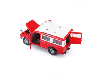 Bburago Land Rover Series II 1:24 červená