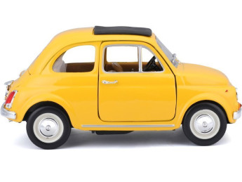 Bburago Fiat 500F 1965 1:24 žlutá