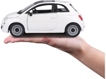Bburago Fiat 500 2007 1:24 bílá