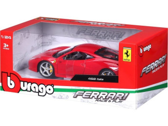 Bburago Ferrari 458 Italia 1:24 červená
