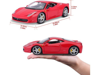 Bburago Ferrari 458 Italia 1:24 červená