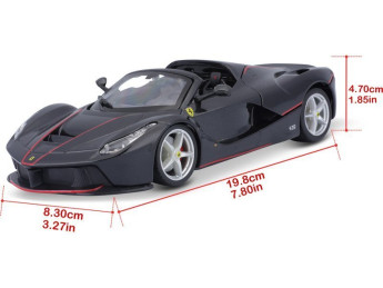 Bburago Ferrari LaFerrari Aperta 1:24 černá metalíza