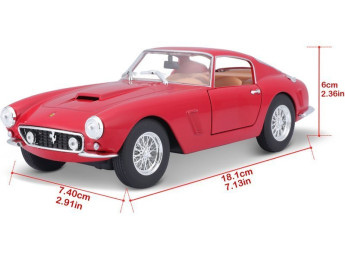 Bburago Ferrari 250 GT Berlinetta 1:24 červená