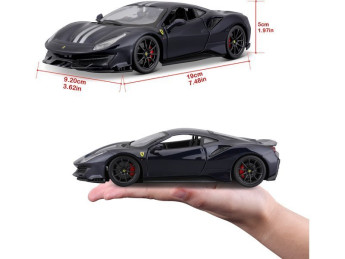 Bburago Ferrari 488 Pista 1:24 tmavě modrá