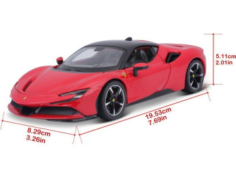 Bburago Ferrari SF90 Stradale 1:24 červená