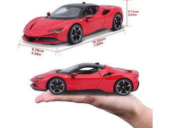 Bburago Ferrari SF90 Stradale 1:24 červená