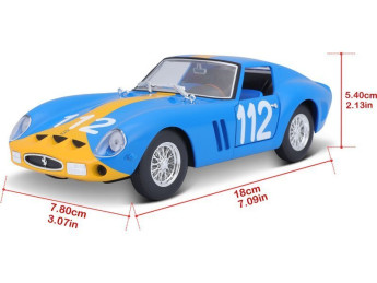 Bburago Ferrari 250 GTO 1:24 modrá
