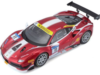 Bburago Ferrari 488 Challenge 2017 1:24 červená