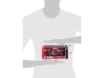 Bburago Ferrari 488 Challenge 2017 1:24 červená