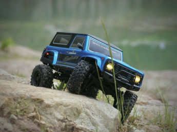 Mini Crawler Absima / Hobby Plus CR-18P Brushless 2024 Rushmore 1:18 RTR - modrý