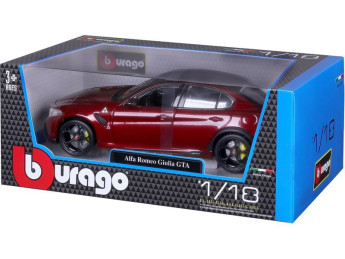 Bburago Alfa Romeo Giulia GTA 1:18 červená metalíza