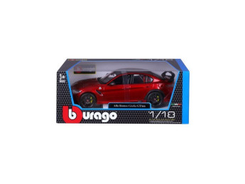 Bburago Alfa Romeo Giulia GTAm 1:18 červená metalíza